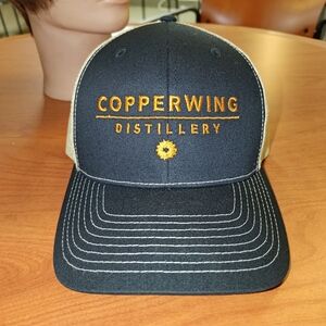 Copperwing Distillery Embroidered Trucker Mesh Snapback Cap Hat